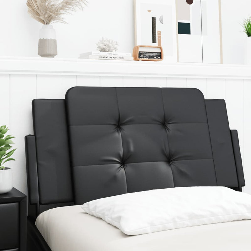 Headboard Cushion Black 107 cm King Single Faux Leather Payday Deals