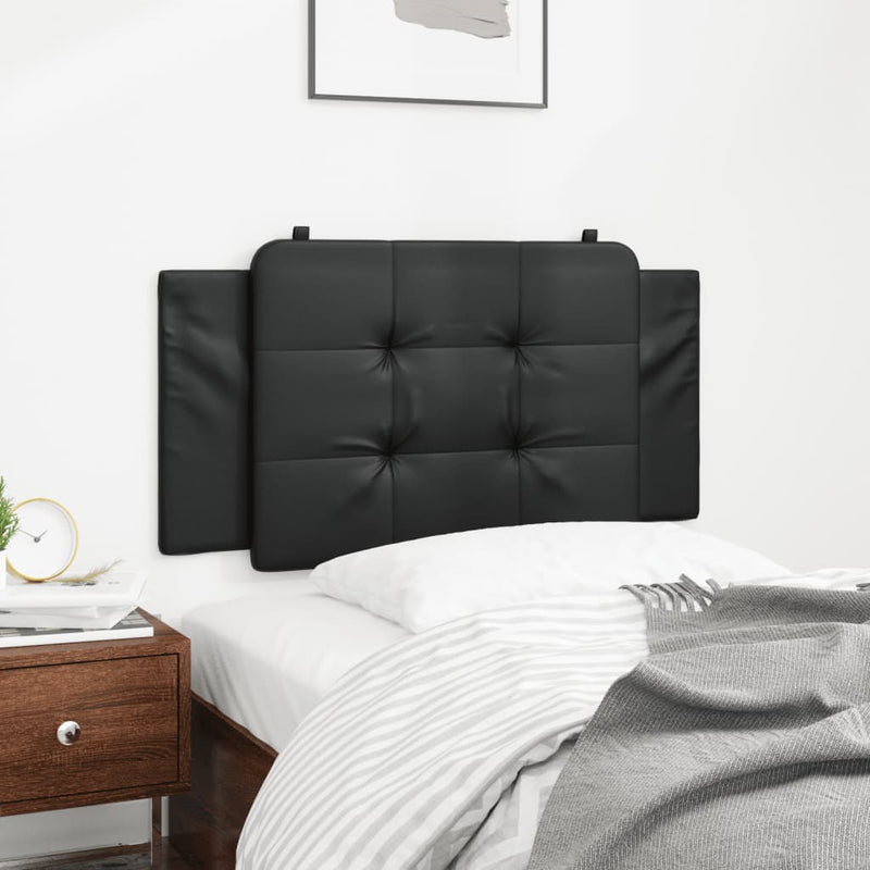 Headboard Cushion Black 107 cm King Single Faux Leather Payday Deals