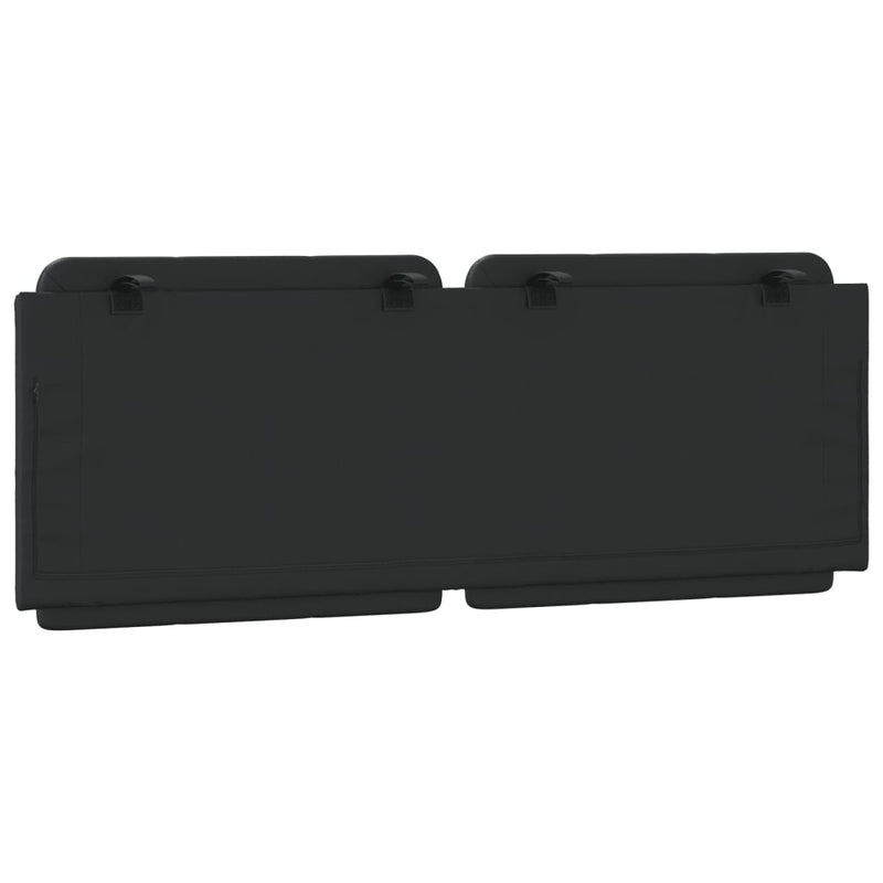 Headboard Cushion Black 137 cm Faux Leather Payday Deals