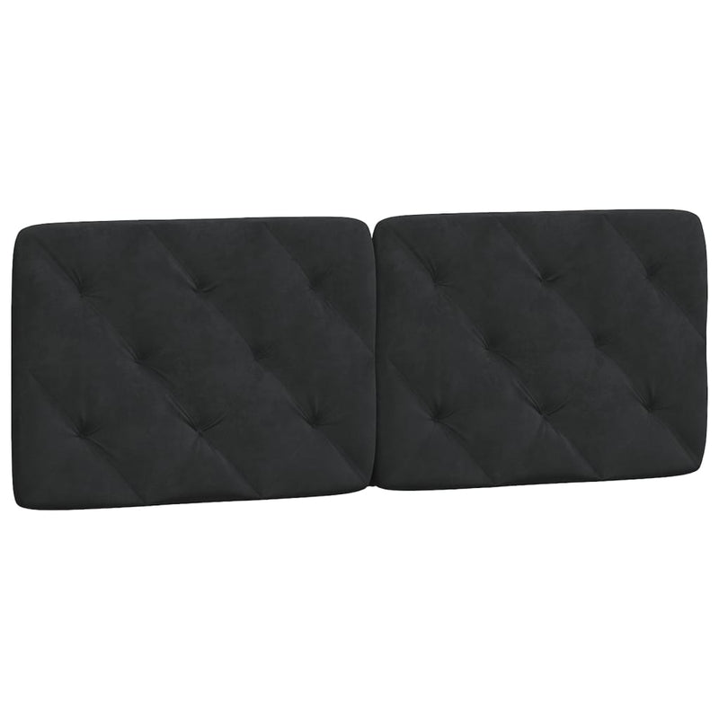 Headboard Cushion Black 137 cm Velvet Payday Deals