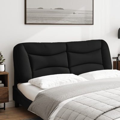 Headboard Cushion Black 152 cm Queen Fabric Payday Deals