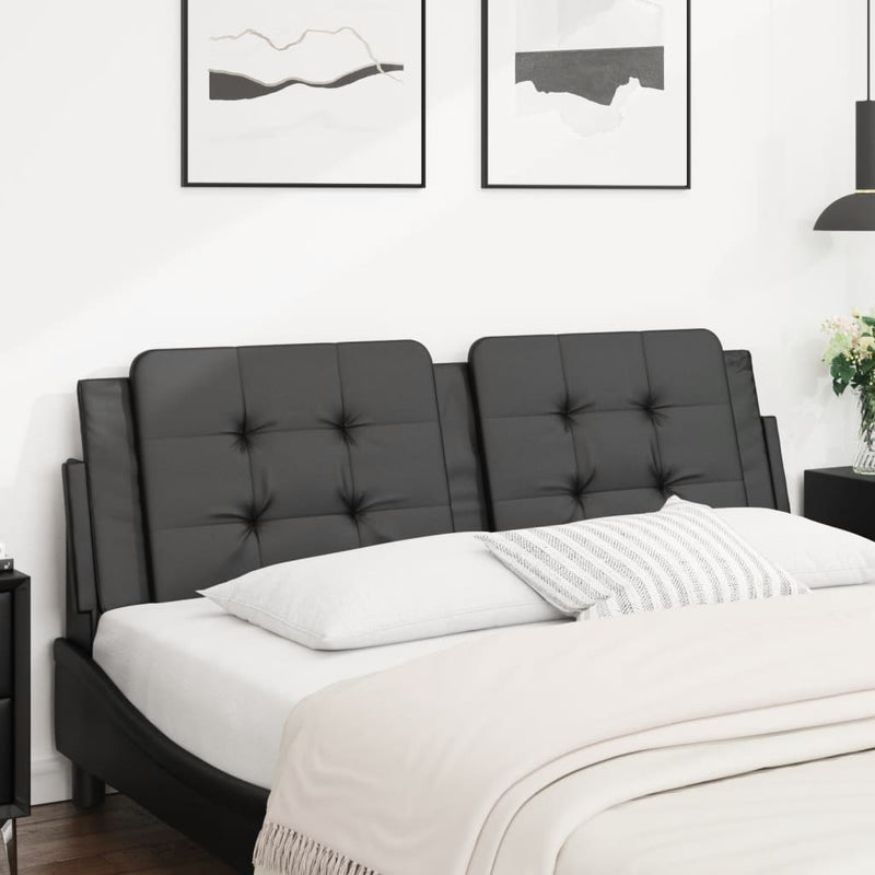 Headboard Cushion Black 152 cm Queen Faux Leather Payday Deals