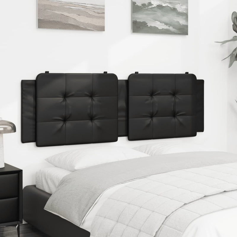Headboard Cushion Black 152 cm Queen Faux Leather Payday Deals