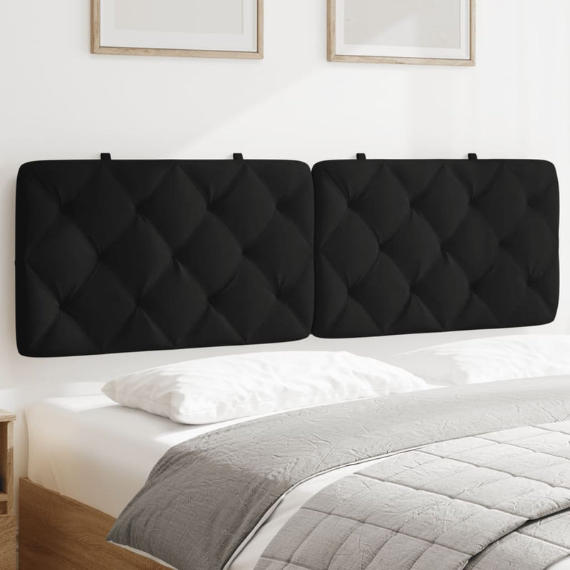 Headboard Cushion Black 152 cm Queen Velvet Payday Deals
