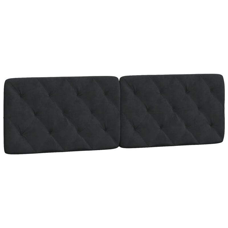 Headboard Cushion Black 152 cm Queen Velvet Payday Deals