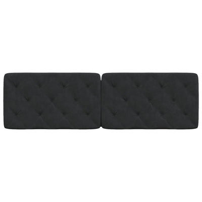 Headboard Cushion Black 152 cm Queen Velvet Payday Deals