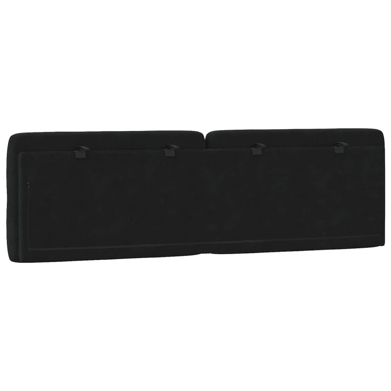Headboard Cushion Black 152 cm Queen Velvet Payday Deals