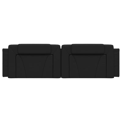 Headboard Cushion Black 180 cm Faux Leather Payday Deals