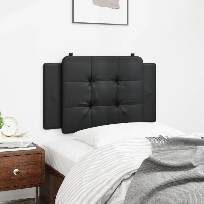 Headboard Cushion Black 90 cm Faux Leather Payday Deals