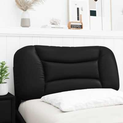 Headboard Cushion Black 90 cm Faux Leather Payday Deals