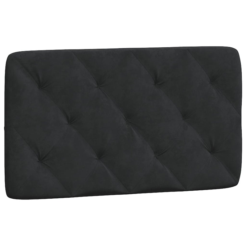 Headboard Cushion Black 90 cm Velvet Payday Deals