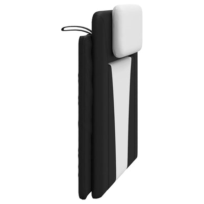 Headboard Cushion Black and White 107 cm Faux Leather Payday Deals