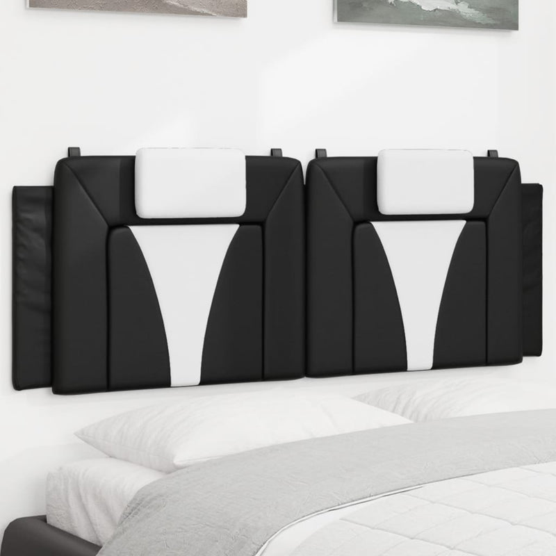 Headboard Cushion Black and White 153 cm Faux Leather Payday Deals