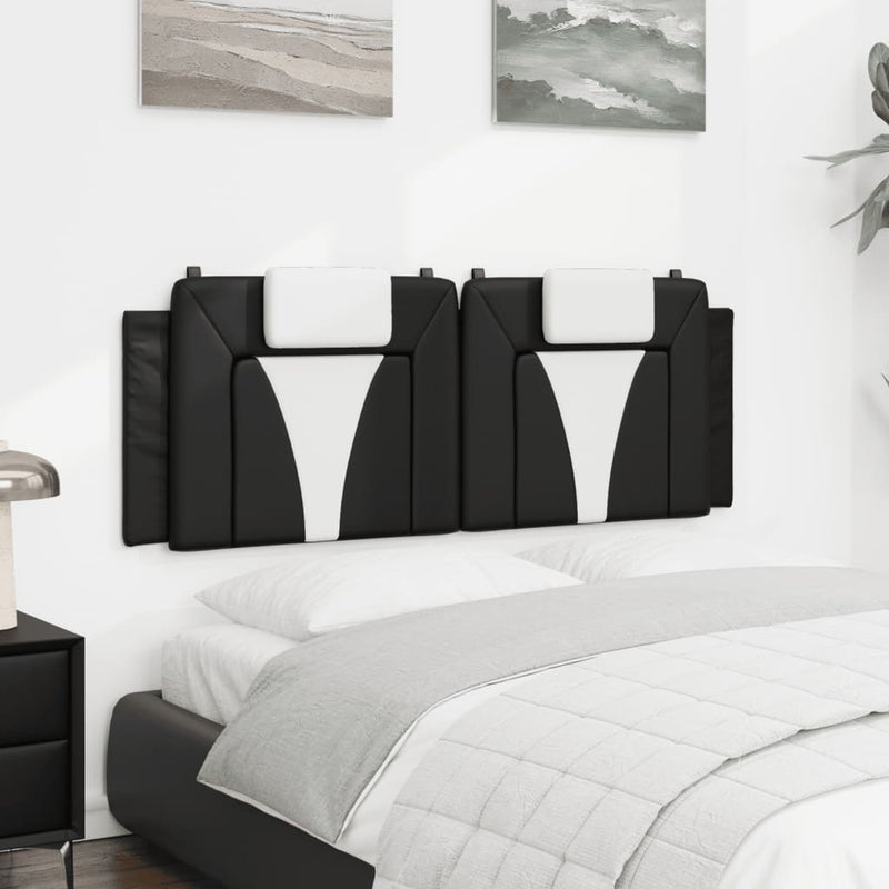 Headboard Cushion Black and White 153 cm Faux Leather Payday Deals