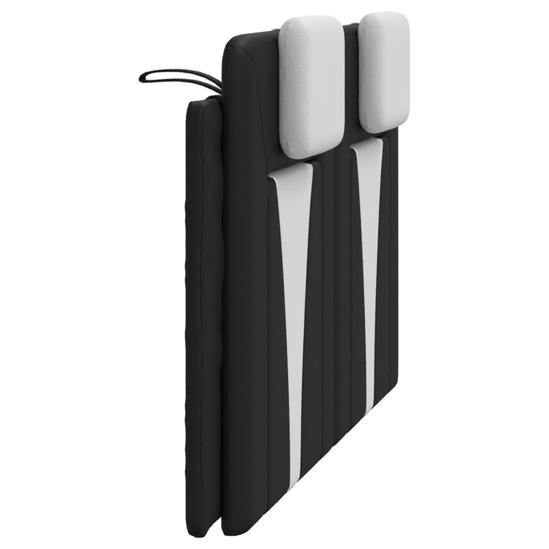Headboard Cushion Black and White 153 cm Faux Leather Payday Deals