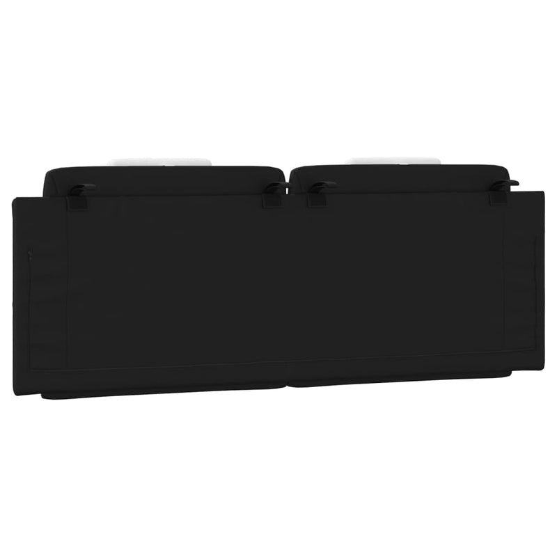 Headboard Cushion Black and White 153 cm Faux Leather Payday Deals