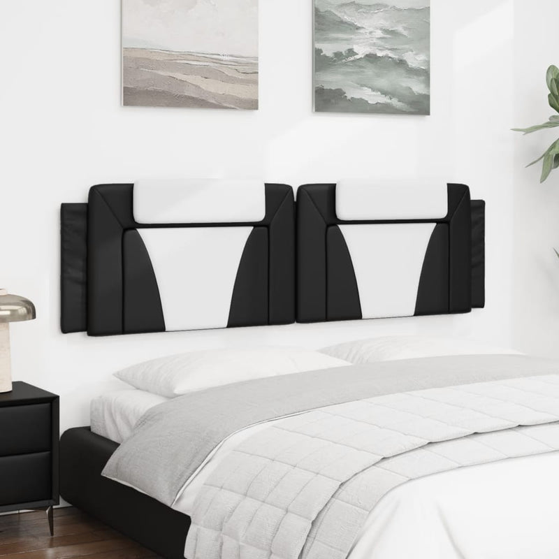 Headboard Cushion Black and White 180 cm Faux Leather Payday Deals