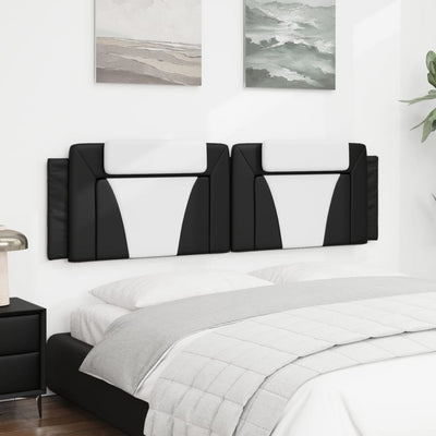 Headboard Cushion Black and White 183 cm Faux Leather Payday Deals