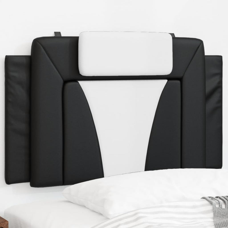 Headboard Cushion Black and White 90 cm Faux Leather Payday Deals