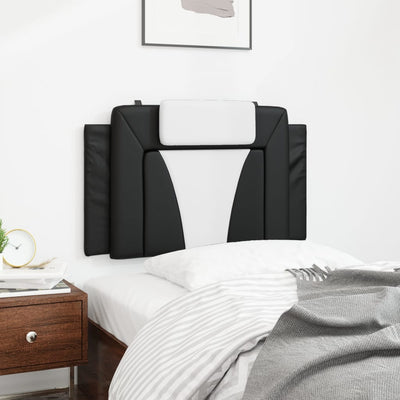 Headboard Cushion Black and White 90 cm Faux Leather Payday Deals