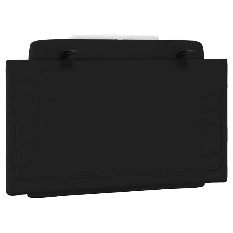Headboard Cushion Black and White 90 cm Faux Leather Payday Deals