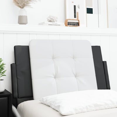 Headboard Cushion Black and White 90 cm Faux Leather Payday Deals