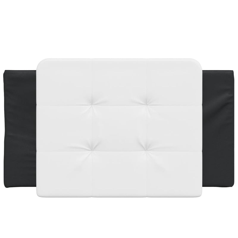 Headboard Cushion Black and White 90 cm Faux Leather Payday Deals