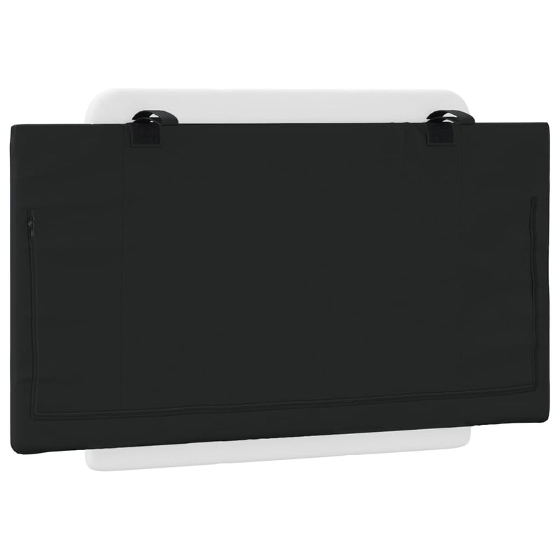 Headboard Cushion Black and White 90 cm Faux Leather Payday Deals