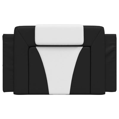 Headboard Cushion Black and White 90 cm Faux Leather Payday Deals