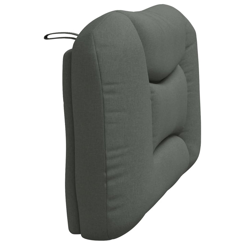 Headboard Cushion Dark Grey 107 cm Fabric Payday Deals