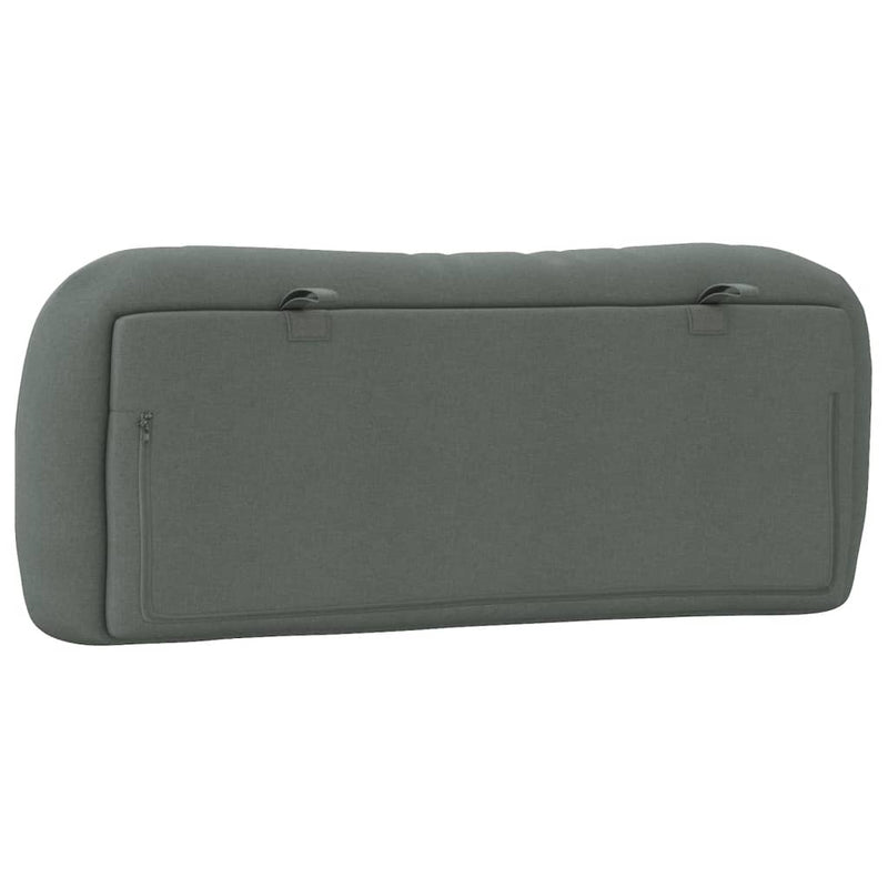 Headboard Cushion Dark Grey 107 cm Fabric Payday Deals