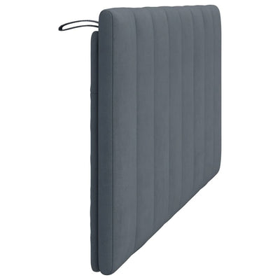 Headboard Cushion Dark Grey 152 cm Velvet Payday Deals