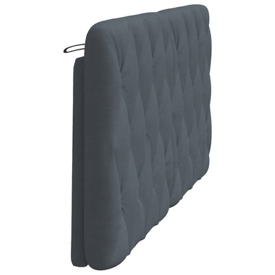 Headboard Cushion Dark Grey 153 cm Velvet Payday Deals