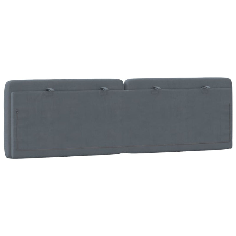 Headboard Cushion Dark Grey 153 cm Velvet Payday Deals