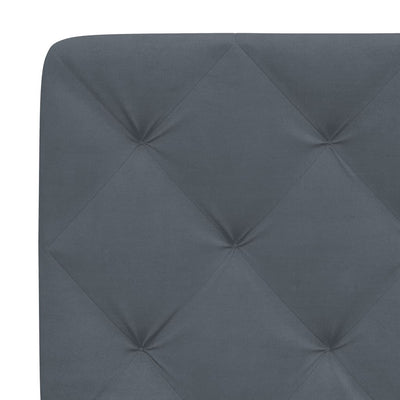 Headboard Cushion Dark Grey 153 cm Velvet Payday Deals