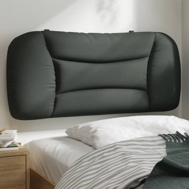 Headboard Cushion Dark Grey 90 cm Fabric Payday Deals