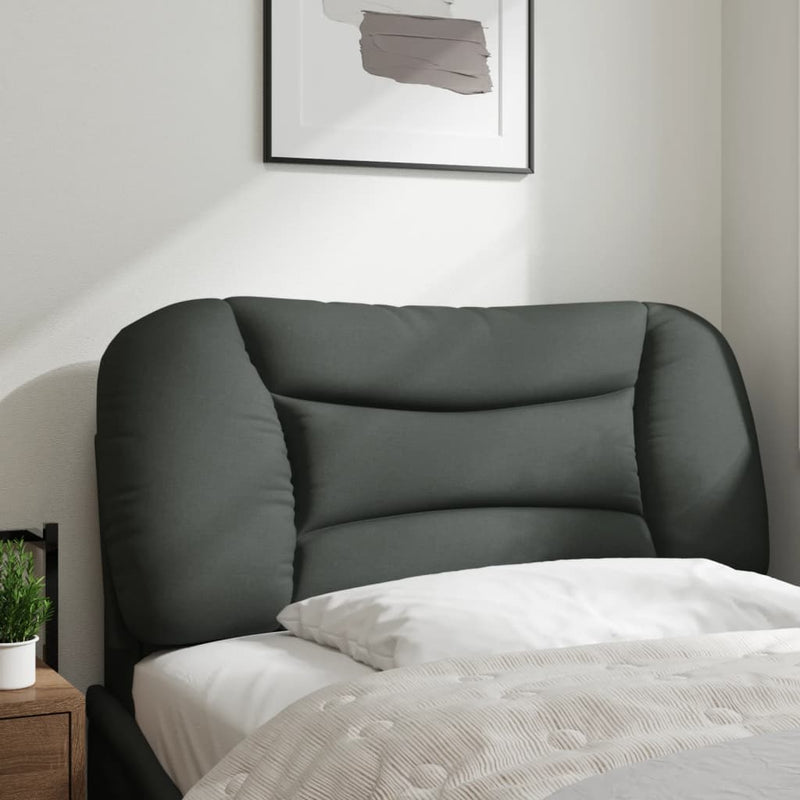 Headboard Cushion Dark Grey 90 cm Fabric Payday Deals