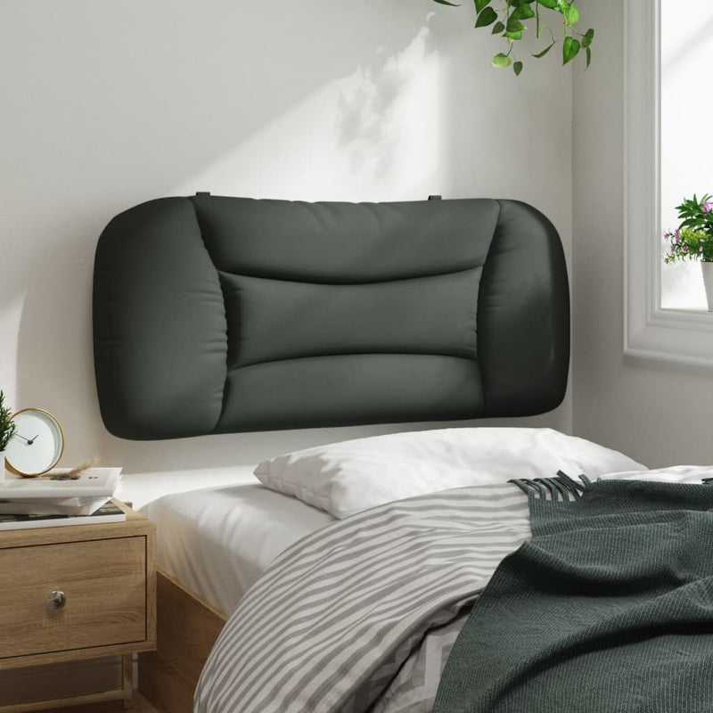 Headboard Cushion Dark Grey 90 cm Fabric Payday Deals