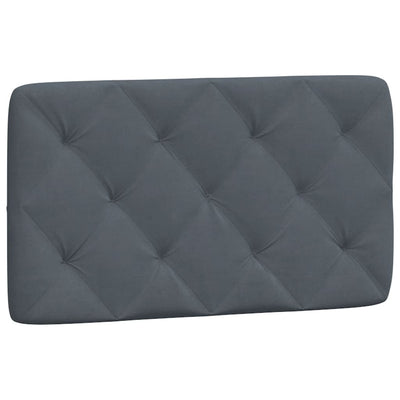Headboard Cushion Dark Grey 90 cm Velvet Payday Deals