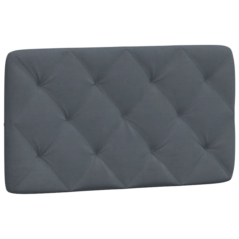 Headboard Cushion Dark Grey 90 cm Velvet Payday Deals