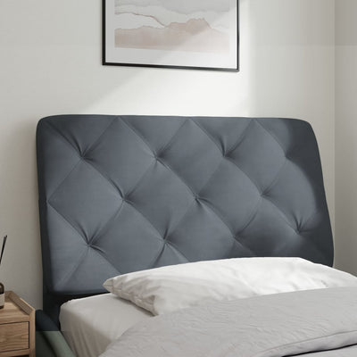 Headboard Cushion Dark Grey 90 cm Velvet Payday Deals