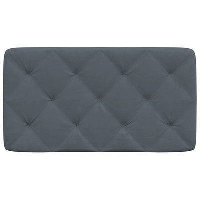 Headboard Cushion Dark Grey 90 cm Velvet Payday Deals