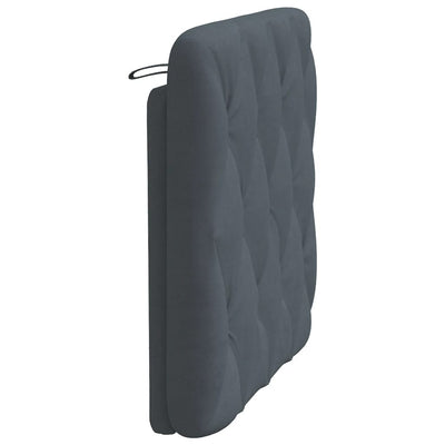 Headboard Cushion Dark Grey 90 cm Velvet Payday Deals