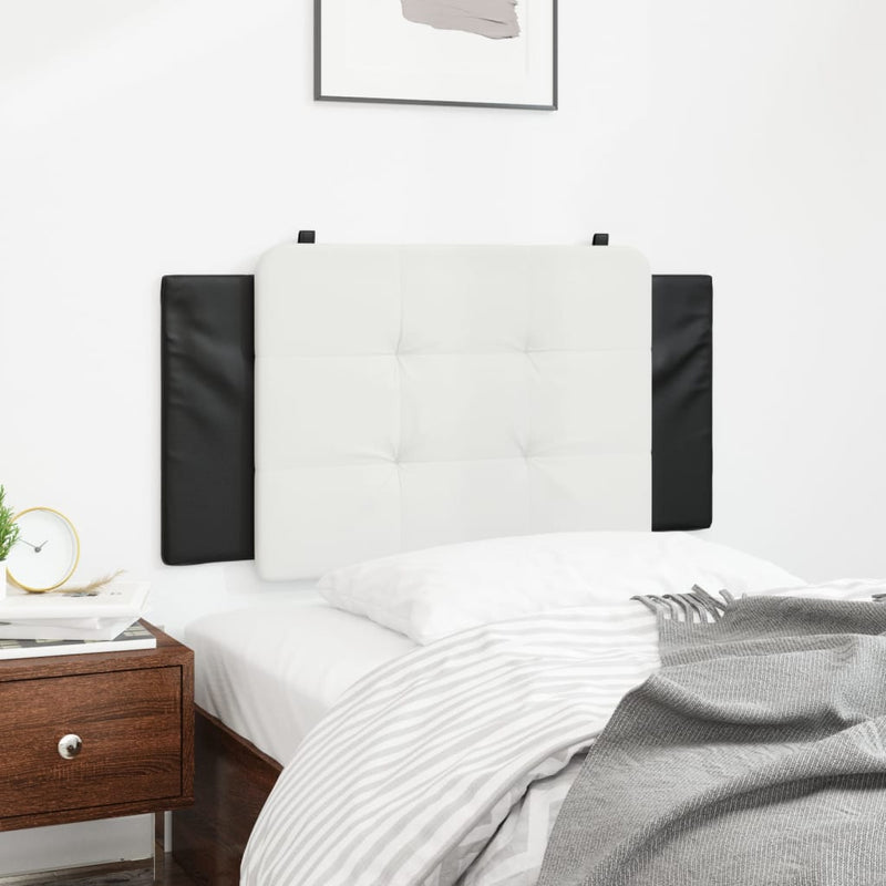 Headboard Cushion White and Black 107 cm Faux Leather Payday Deals