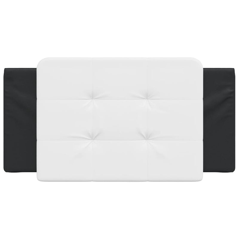 Headboard Cushion White and Black 107 cm Faux Leather Payday Deals