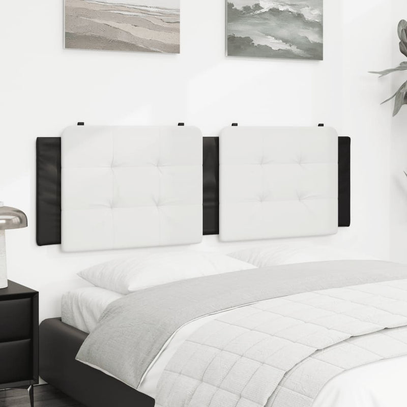 Headboard Cushion White and Black 152 cm Faux Leather Payday Deals