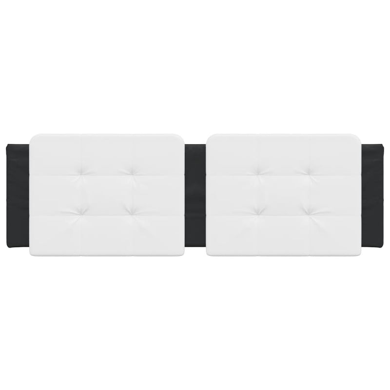 Headboard Cushion White and Black 152 cm Faux Leather Payday Deals