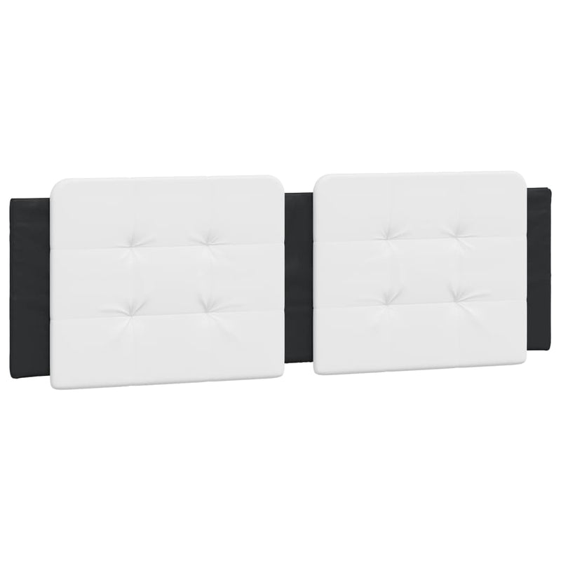 Headboard Cushion White and Black 152 cm Queen Faux Leather Payday Deals