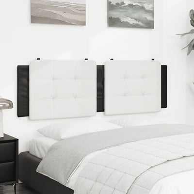 Headboard Cushion White and Black 152 cm Queen Faux Leather Payday Deals