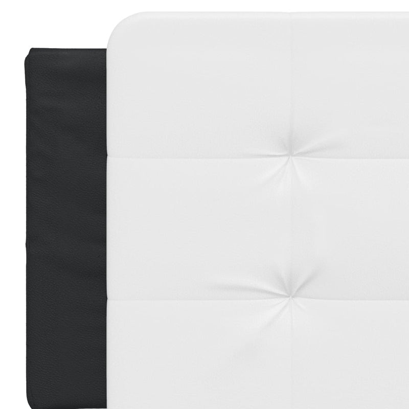 Headboard Cushion White and Black 152 cm Queen Faux Leather Payday Deals